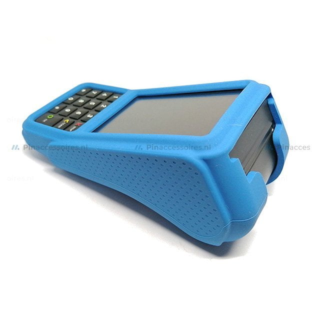 Verifone v400m beschermhoes siliconen bumper lichtblauw (2)