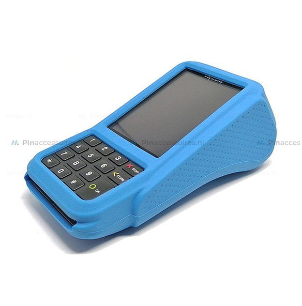 Verifone v400m beschermhoes siliconen bumper lichtblauw (3)