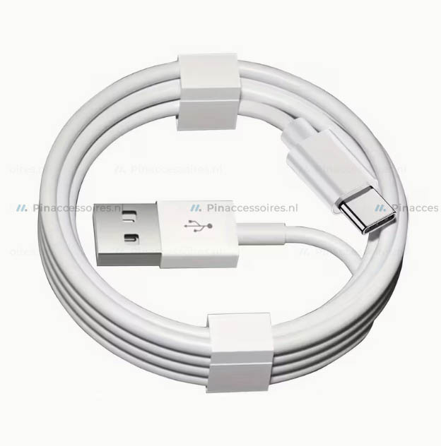 Connectiekabel - USB-C - USB-A Wit